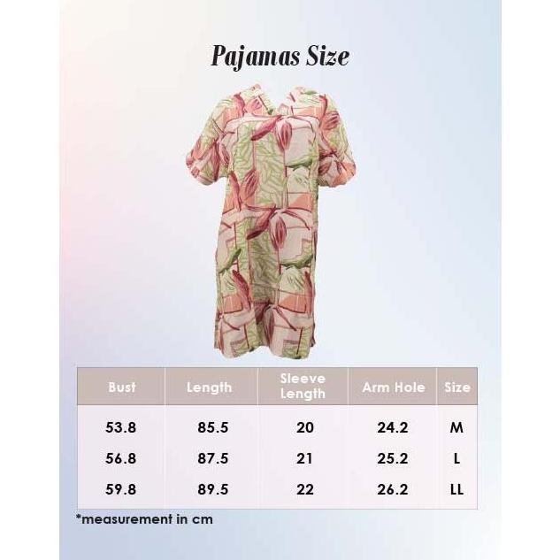 Luludi Lingerie Piyama Ln 5124 - Purple Motif Bunga