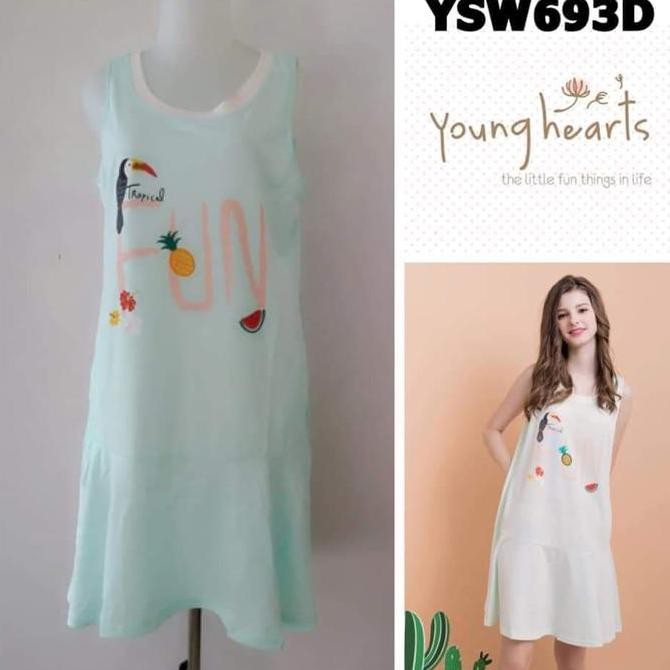 Daster Piyama Baju Tidur Wanita Young Hearts Branded Murah Rycsw693D