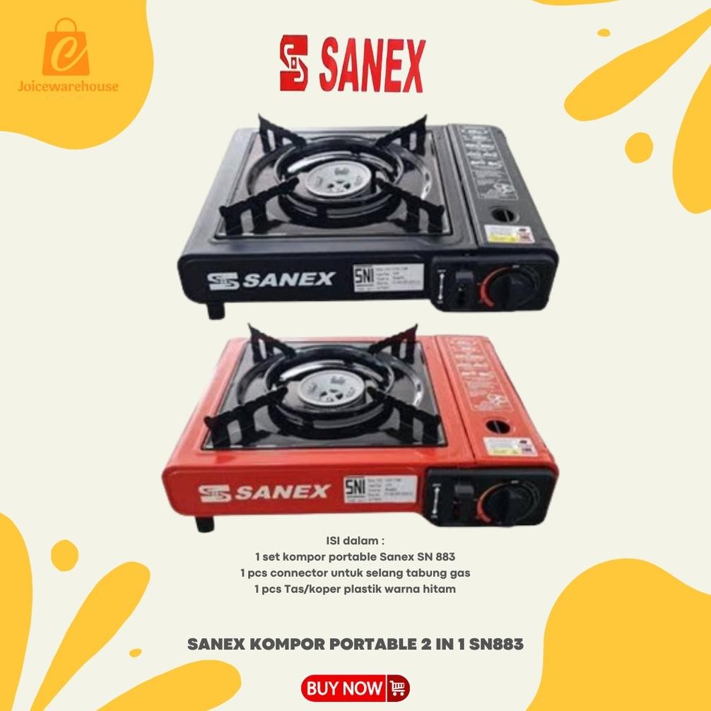SANEX KOMPOR PORTABLE 2 IN 1 SN883 / KOMPOR PORTABLE WELLHOME