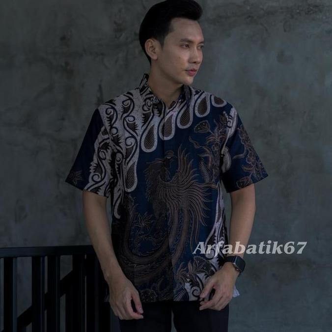 DB59 >> Parang Barong Kemeja Batik Pria Tangan Pendek Katun Prima Premium Lapis Furing by Arfabatik 