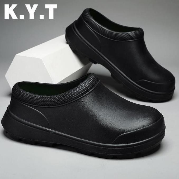DY140 - sepatu kitchen chef sepatu tahan air sepatu tahan minyak sepatu kitchen sepatu koki pria-wan