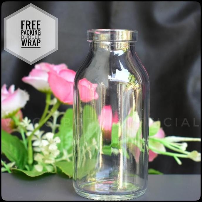 Botol Kaca 100ml Tutup Plastik Kedap Udara