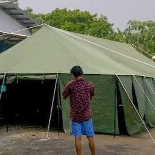 Terpal Kain Lapiskaret/Terpal Kain Sejenis Tenda Tentara Ukuran 14 M