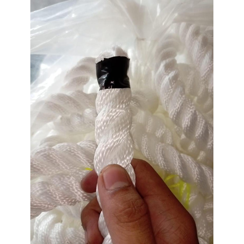 Tali Tambang 22mm Tali Nilon Nylon Tambang Putih Tambang Nylon Roll