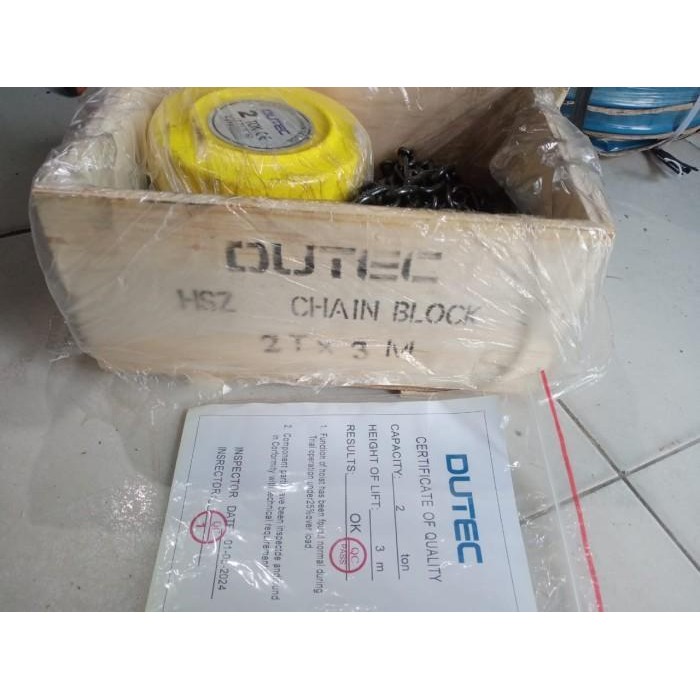 Chain Block / Takel / Katrol 2 ton x 5 meter Dutec