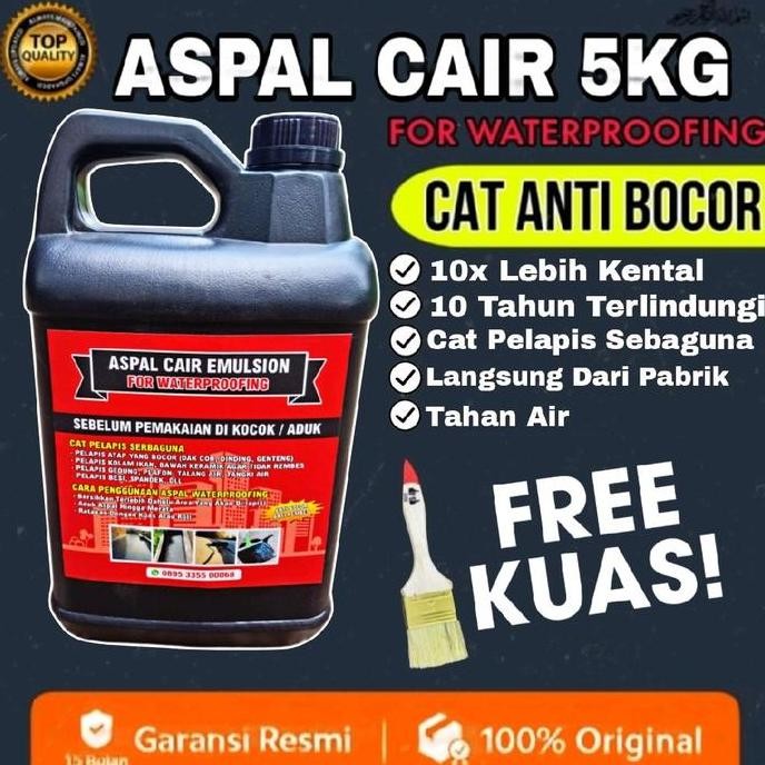 Promo ASPAL CAIR EMULSION 5KG PELAPIS ANTI BOCOR DAN REMBES COD