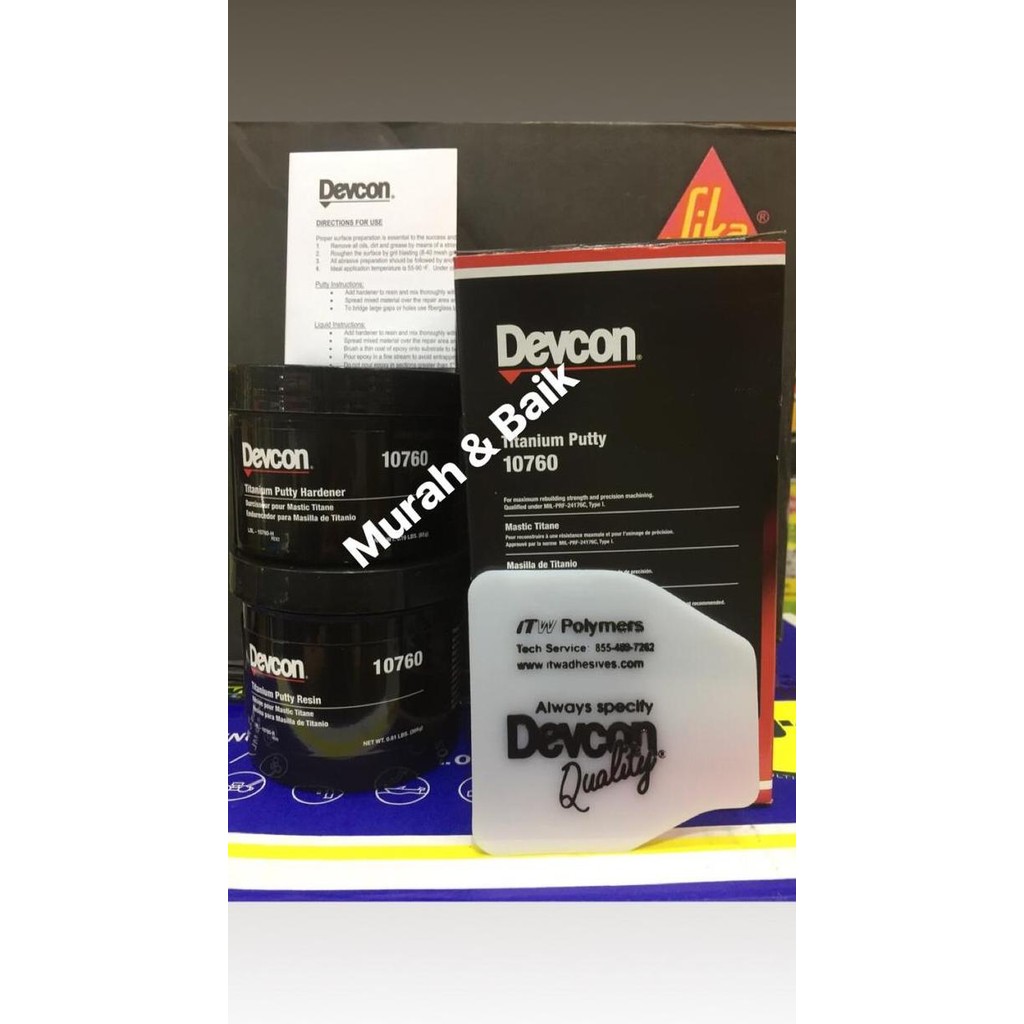 Promo Devcon titanium putty 10760/ titanium putty 10760 devcon / devcon 1076 COD