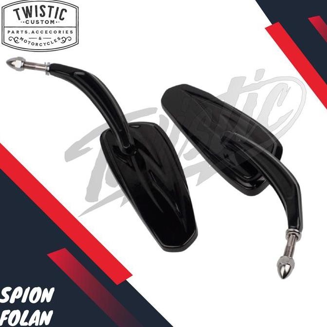 Spion Oval Folan Motor Harley Davidson Benelli Evo Efi Keeway Custom