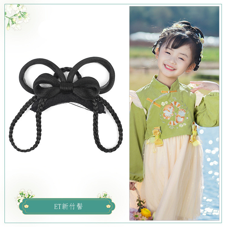 Gaya Baru Sanggul Rambut Hanfu Gaya Kuno Anak-anak