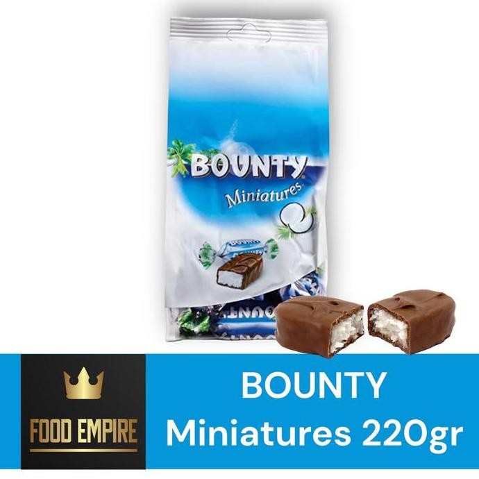 BOUNTY Miniatures 220 gram - Cokelat Kelapa Mini Bounty