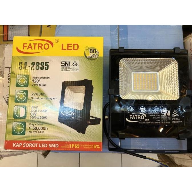 Lampu sorot LED 30watt Fatro SNI / kap sorot / spotlight led