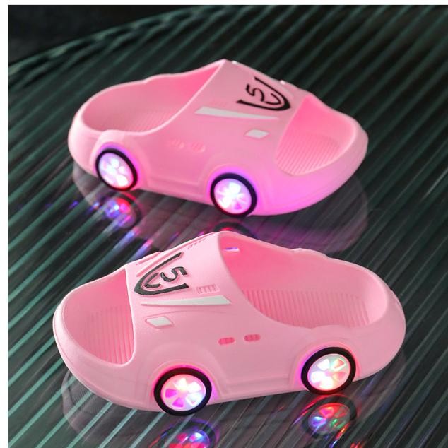 Cod Babyfit [22-37] Mobilz Led Sendal Pvc Karet Bakpau Sendal Lampu Led Ml-0815R Ka-152