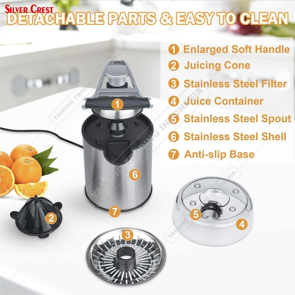 Alat Pemeras Jeruk Listrik Citrus Juicer Electric Pembuat Jus Elektrik SILVER CREST **
