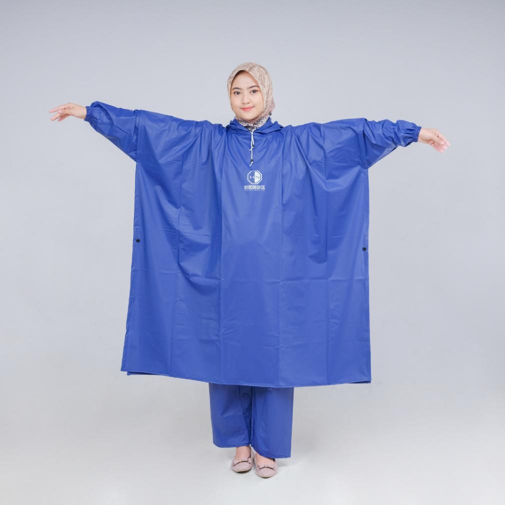 Bisa Cod Jas Hujan Jumbo Mantel Hujan Ponco Kelelawar Jumbo Pria Wanita Original Hendz Vd08