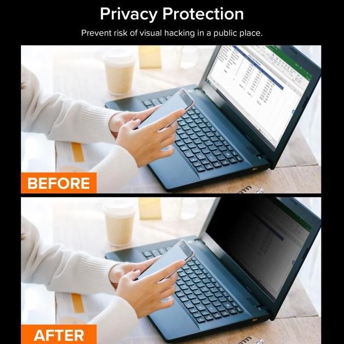 Filter Anti Spy Laptop - Layar Privasi - Anti Radiasi, Anti Blue Light