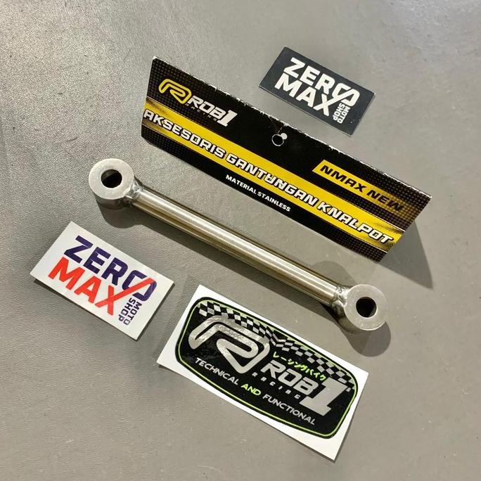 Bracket Breket Bawah Knalpot Stainless ROB1 All New NMAX 2020 2021 UP TERBATAS