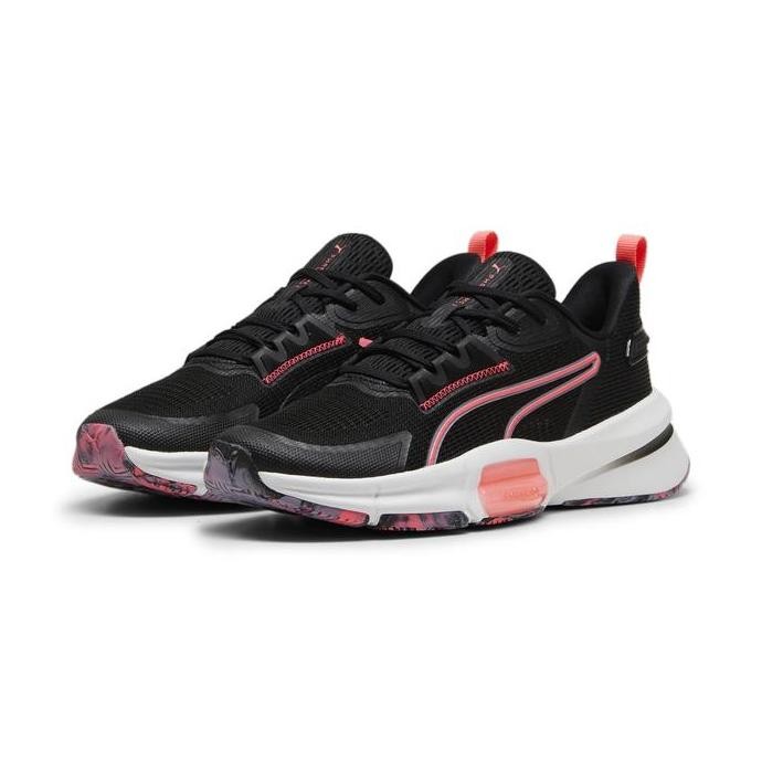 Puma Sepatu Training Wanita Pwrframe Tr 3 Black-Sunset Glow