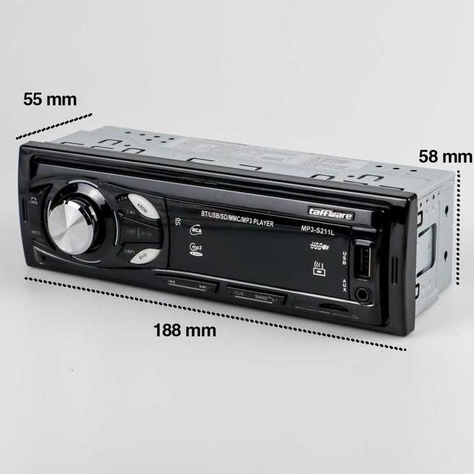Head Unit Single Din Tape Mobil Mp3 Bluetooth Taffware Y3863 Kualitas Terbaik Harga Termurah