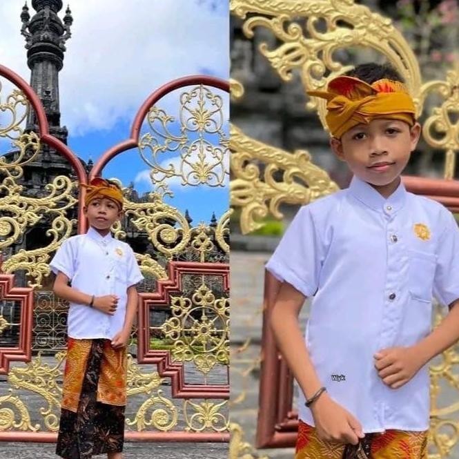 Semi safari Ongkara Anak Bali/Baju anak Bali