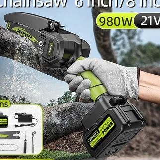 Zper Mesin Chainsaw Cordless Chainsaw Gergaji Gergaji Rantai Elektrik Mini Gergaji Listrik Zp012 Ala