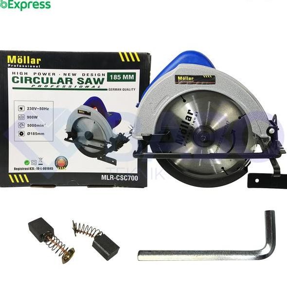 Gergaji Kayu Listrik 7 Mollar Csc700 Circular Saw 180Mm