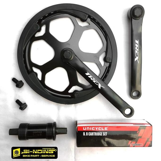 Gear Sepeda Crank Set 52T 48T Exotic Bb Araya 113 118 122