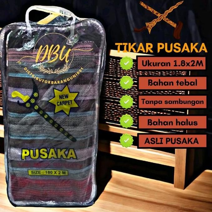 Promo Karpet pusaka rumbai tenun bordir , polos, indoor, per paket COD