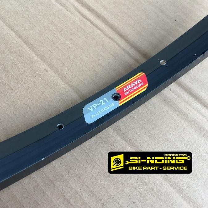 Rims Velg Velg Sepeda Mtb 26 X 1.50 Lubang 36 Hole Alloy Hitam Ertro 559