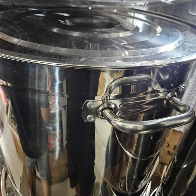 Promo Panci Stainless Tinggi Tebal Kapasitas 50 Ltr Panci Tebal 40 Cm