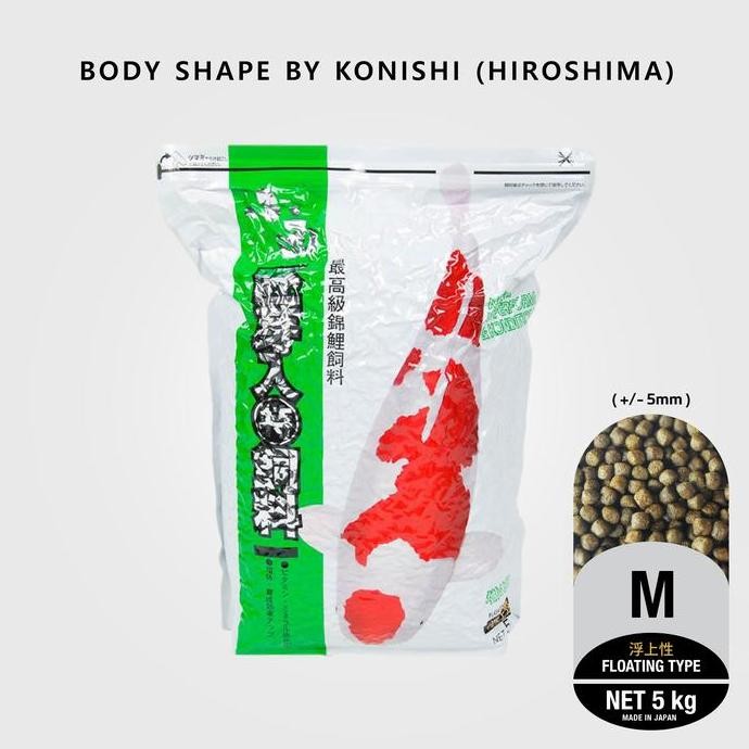 TERBARU - Pakan Koi - KONISHI Body Shape 5KG (M)