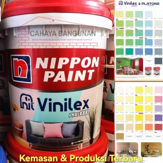 VINILEX PRO 1000 Cat Tembok Gypsum Putih & Warna Pail Pel 20 Kg 20Kg