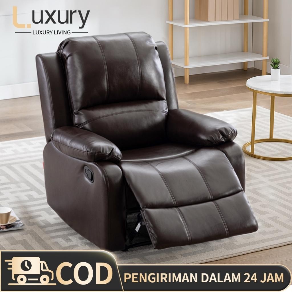 Sofa Recliner Multifungsi Sofa Bed Recliner Sofa 1 Seat Leather Sofabed Kursi Sofa
