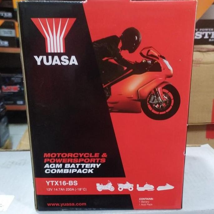 BEBAS ONGKIR - Yuasa YTX16-Bs