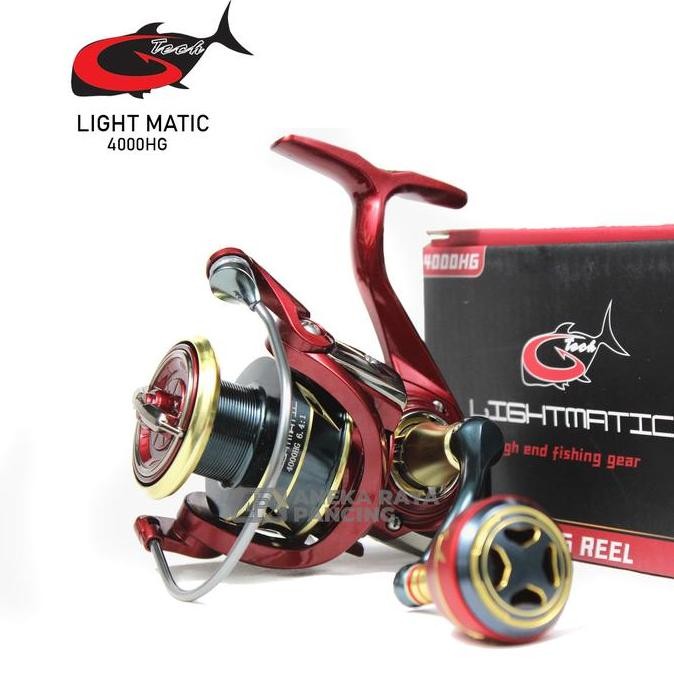 TERBARU - Reel G-Tech LightMatic 1000PG - 4000PG/HG | Spinning Freshwater | Aneka Raya Pancing