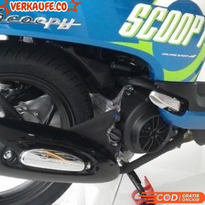Best Seller Garnish Muffler Aksesoris Tutup Knalpot New Scoopy Fi K16 2014-2016 Original Ahm Sale