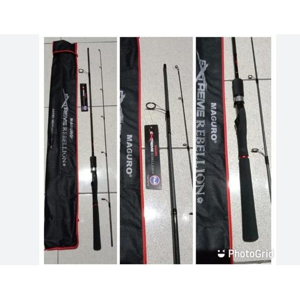 Joran Pancing Maguro EXTREME REBELLION 150 -180 CM Ring fuji Carbon Solid