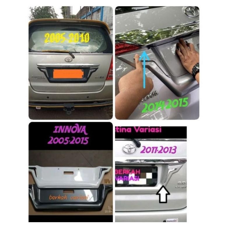Ornamen plat innova kijang innova tatakan plat luxury innova luxury plastik grand new kijang innova
