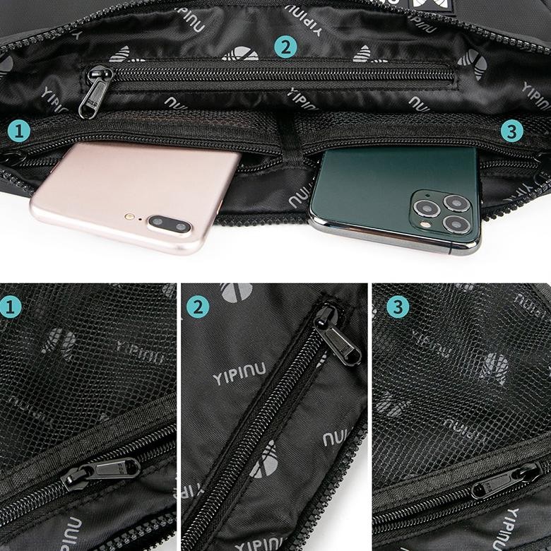 Salt Tas Selempang Pria Wanita Yipinu Ypu-Jz Waistbag Waterproof Baeos Sd-5