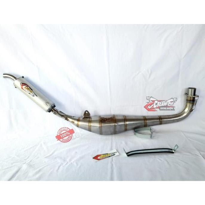 Knalpot Creampie FIZR Underbone Stainless ORIGINAL JOGJA