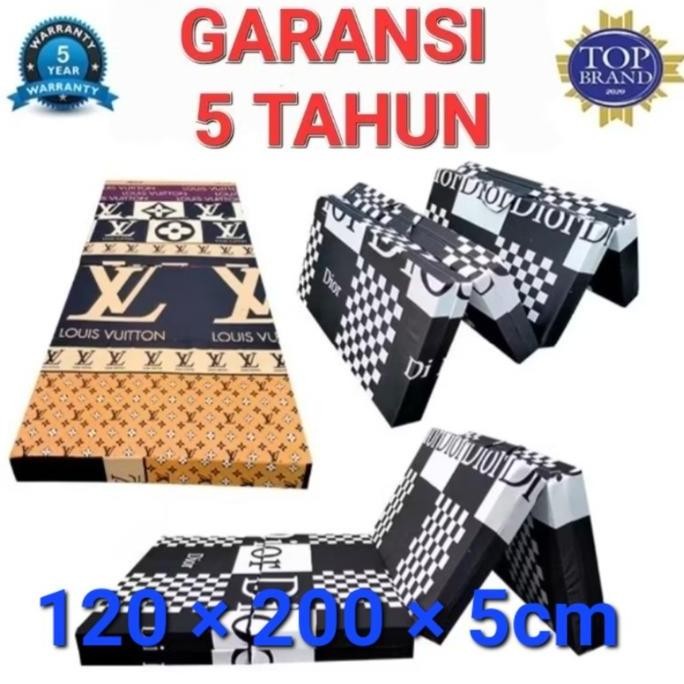 Kasur busa super lipat 4 ukuran 120x200x5cm/kasur lantai busa super ukuran 120x200x5cm busa tidak mu