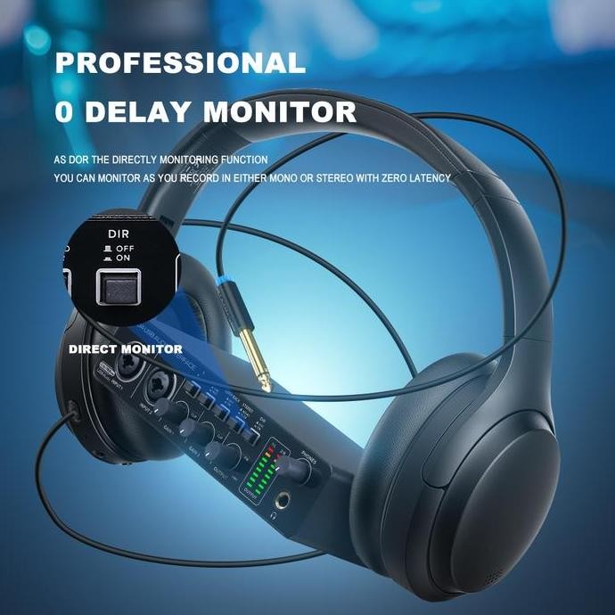 Bomge U204 Usb Audio Interface For Pc Computer Recording Music, 2X2 Guitar Audio Interface For Mac 3