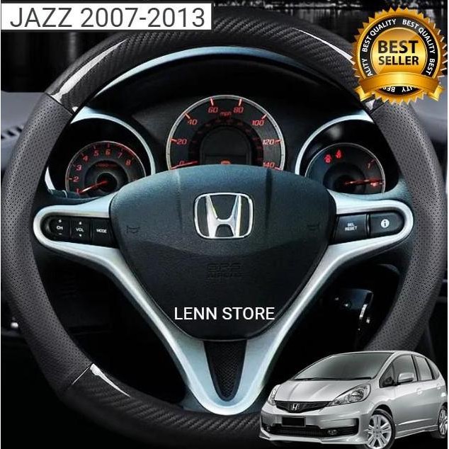 Premium Cover Sarung Stir Carbon Mobil HONDA JAZZ GE8 2007 2008 2009 2010 2011 2012 2013 Promo