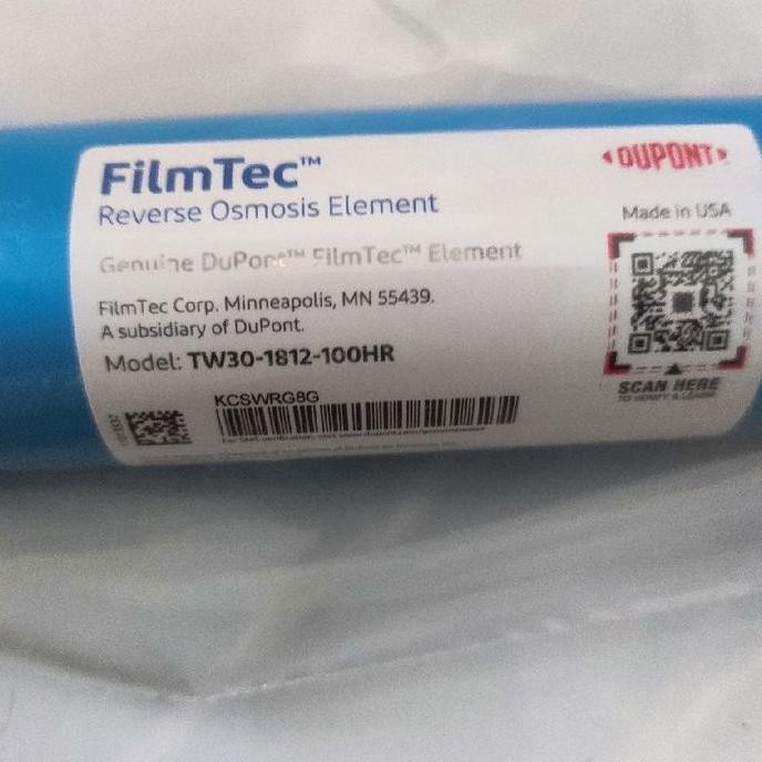 Membran Filmtec 100Gpd / Membran Ro 100Gpd Filmtec Filter Air Minum Ro Water