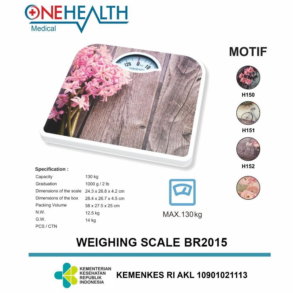 Onehealth Timbangan Badan Manual Jarum BR2015 / BR 2015 - Dewasa / Anak