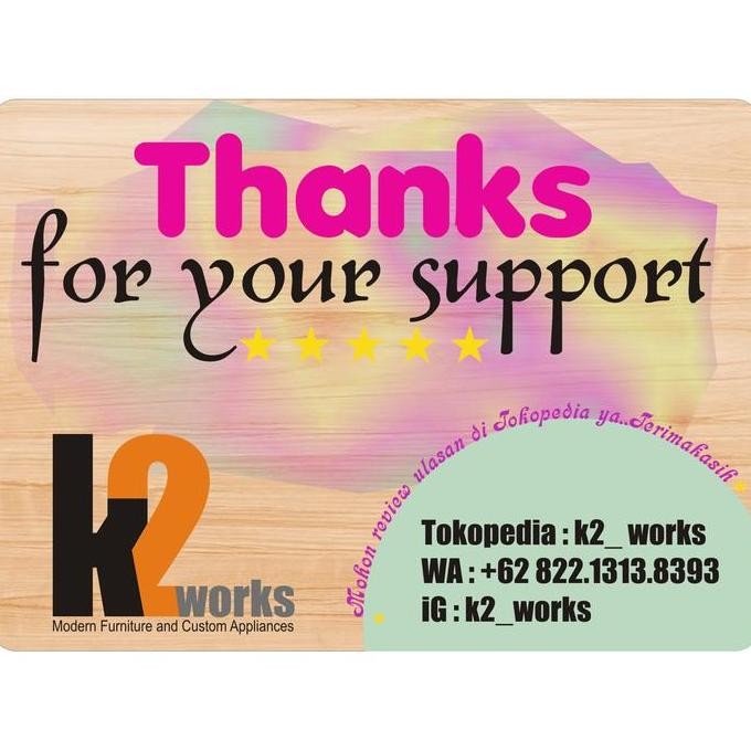 Rak Dapur Dispenser dan Microwave Custom K73