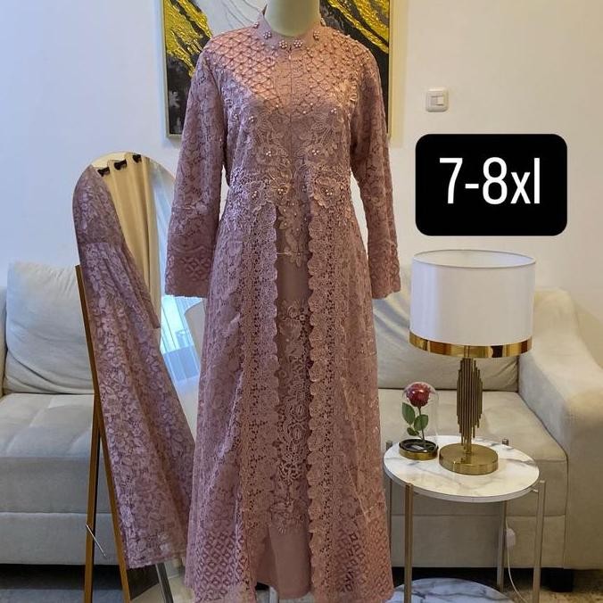 [Cod]Gamis Inara Brukat Jumbo D076 Gamis Brokat Mewah Muslim Pesta Syari Kondangan Wanita Cantik For