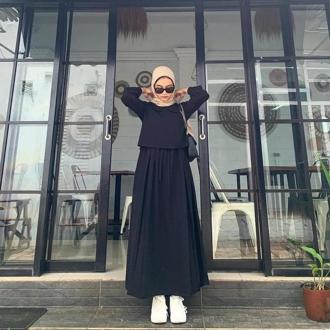 Gamis Terbaru 2023 Lebaran Wanita Baju Gamis Remaja Modern Kekinian