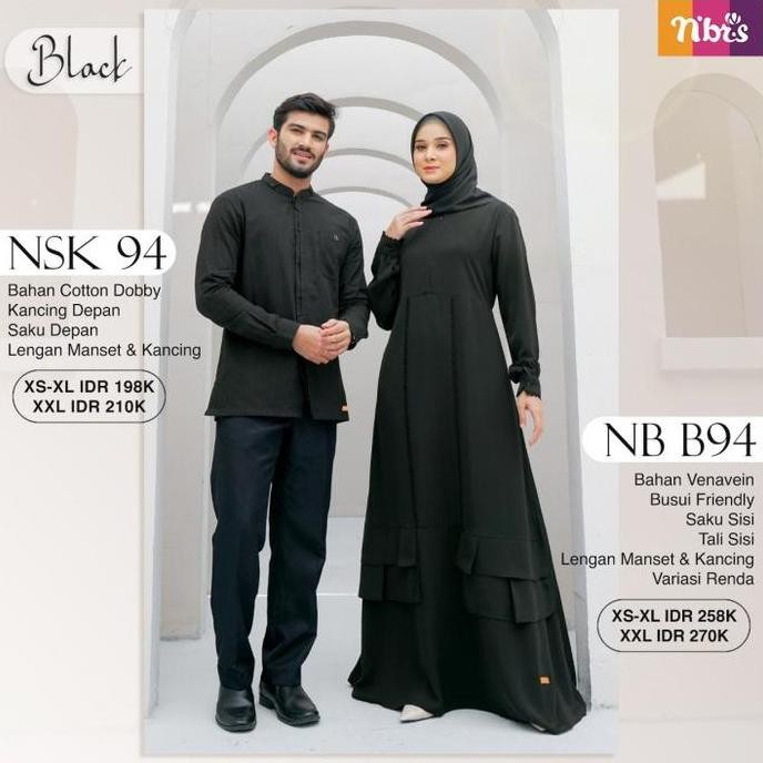 Gamis Nibras Warna Putih Polos Nb B94 Plain Dress Basic Busui Branded