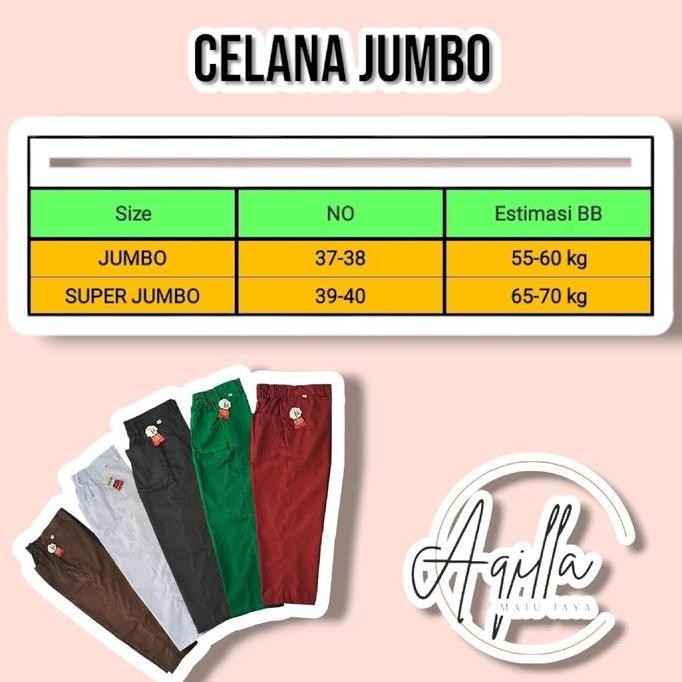DS109 }} CELANA SERAGAM SEKOLAH PANJANG ANAK SD  UKURAN JUMBO BIG SIZE