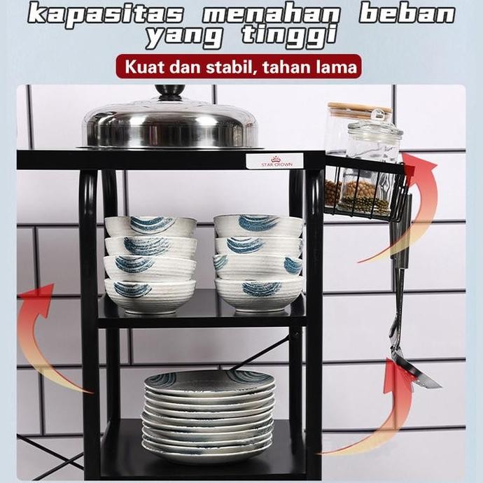 E-TIFE Meja Kompor / Rak Dapur / Meja Dapur/ Rak Besi / Rak Besi / Rak Kompor/Dapur minimalis Kitche